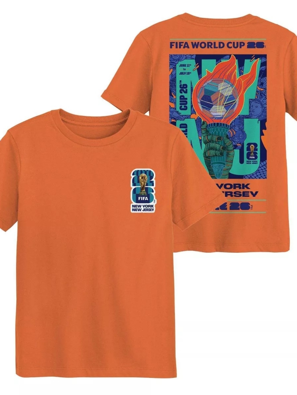 FIFA World Cup New York Youth Poster T-Shirt - Medium Age 8-10